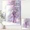 Designart - Pussy Willow Branches In Violet Glass Vase - Farmhouse Canvas Wall Art Print